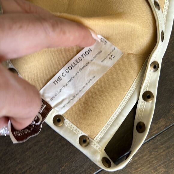 The collection brown cream studded halter bikini set Sz-12 - Picture 11 of 11